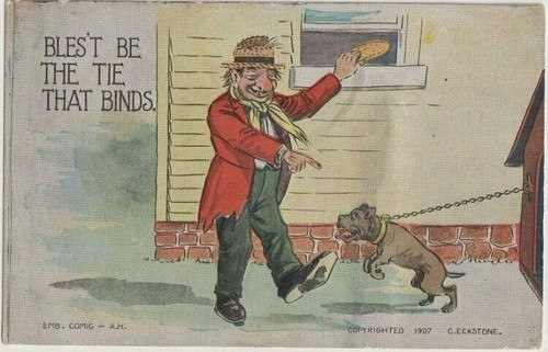 Vintage postcard comic - postcard,