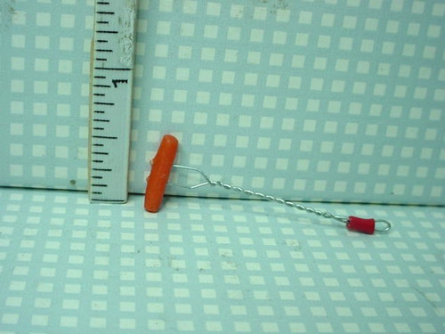 Miniature hot dog fork - hot, on