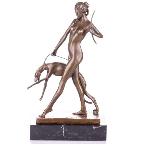 Art deco bronze sculpture - art,