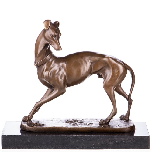 Bronze sculpture hunting - sculpture, dog
