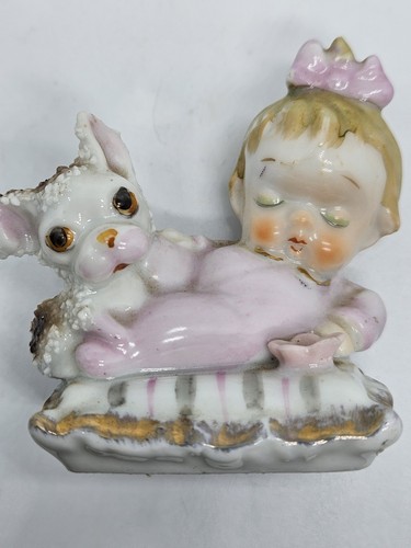 Vintage baby girl with - baby,
